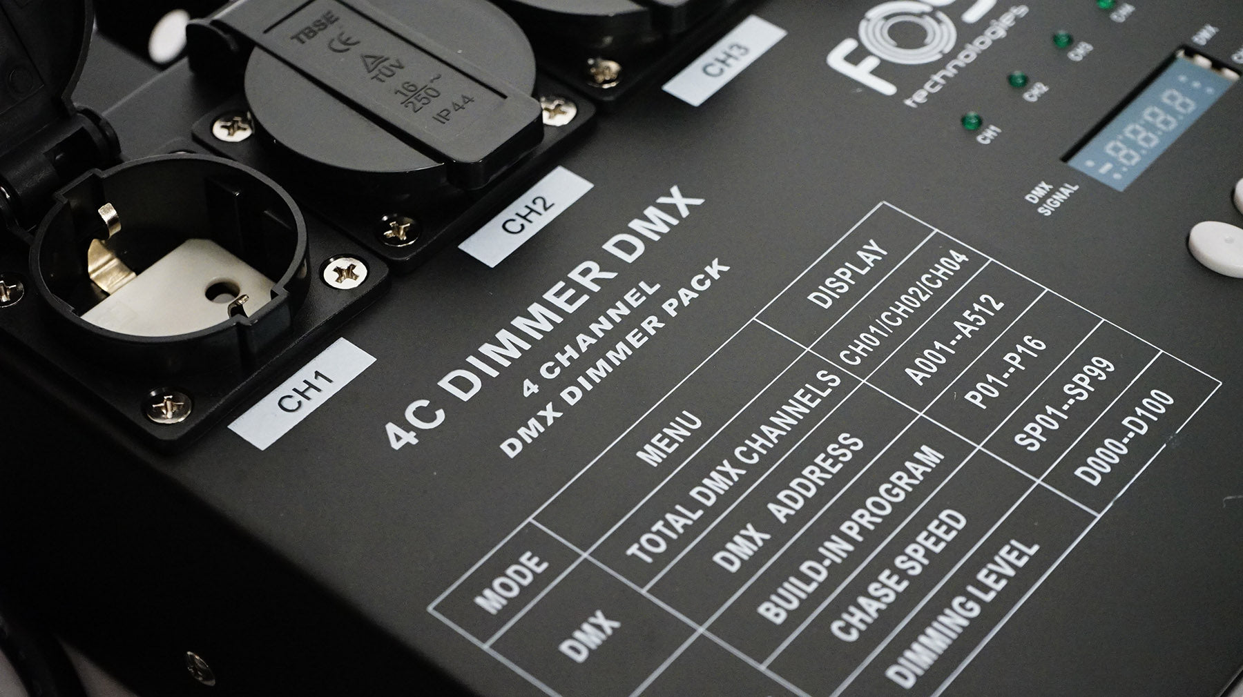 FOS 4ch Dimmer DMX